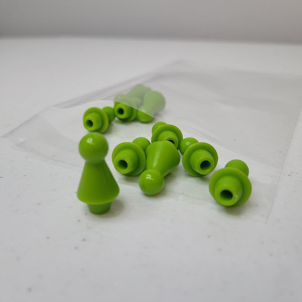 Chinese‎ Revolution Replacement Green Pegs Board Game 10 Pieces 1 Inch
